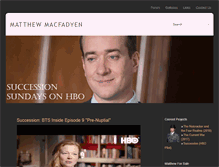 Tablet Screenshot of matthew-macfadyen.net